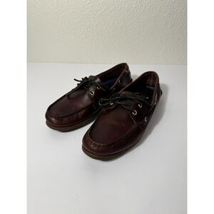 Sperry Top-Sider Men’s Boat Shoes Leather Dark Brown Size 12M Casual Loafers